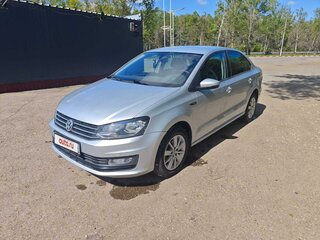 2019 Volkswagen Polo V Рестайлинг, серебристый, 1585000 рублей, вид 2