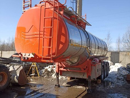 2021 УралСпецТранс Полуприцеп-цистерна, оранжевый, 3300000 рублей, вид 2