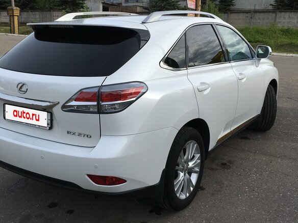 2012 Lexus RX 270 III Рестайлинг, белый, 1950000 рублей - вид 3