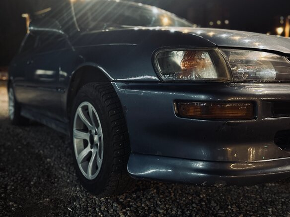 1992 Toyota Corolla VII (E100), синий - вид 1