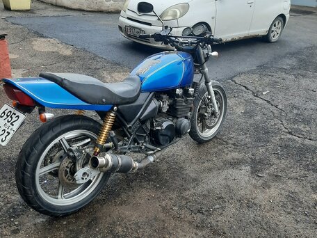 1989 Kawasaki ZR 400 Zephyr, синий, 200000 рублей, вид 3