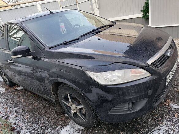2008 Ford Focus II Рестайлинг, чёрный, 630000 рублей - вид 3