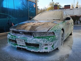 2001 Mitsubishi Aspire, белый, 450000 рублей, вид 3