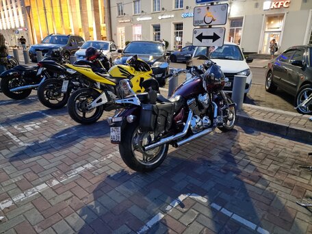 2006 Honda VTX 1800, пурпурный, 800000 рублей, вид 2