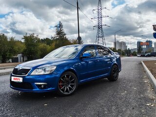 2012 Skoda Octavia RS II Рестайлинг, синий, 1360000 рублей, вид 4