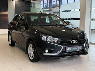 2017 Lada (ВАЗ) Vesta I, чёрный, 707000 рублей, вид 3