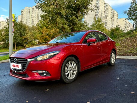 2018 Mazda 3 III (BM) Рестайлинг, красный, вид 2