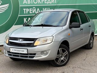 2013 Lada (ВАЗ) Granta I, серебристый, 390000 рублей, вид 1