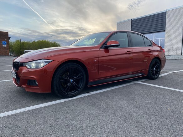 2018 BMW 3 серии 320i xDrive VI (F3x) Рестайлинг, оранжевый, 2950000 рублей - вид 2