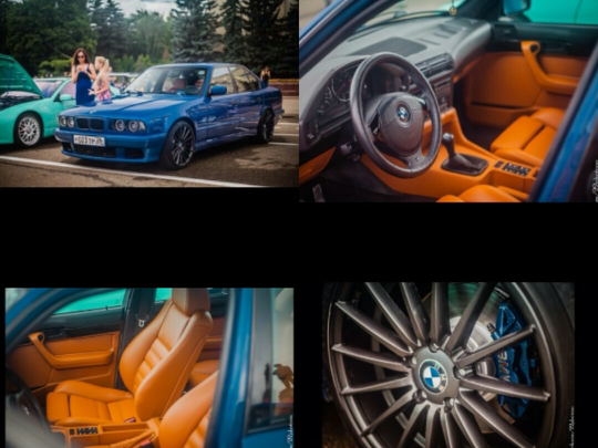 1993 BMW 5 серии 540i III (E34), синий