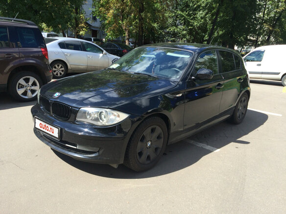 2010 BMW 1 серии 116i I (E81/E82/E87/E88) Рестайлинг, чёрный - вид 1