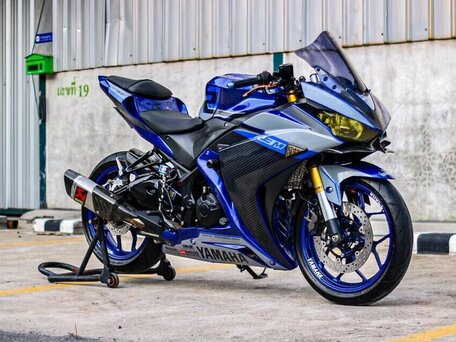 2014 Yamaha YZF-R3, синий, 510000 рублей, вид 2