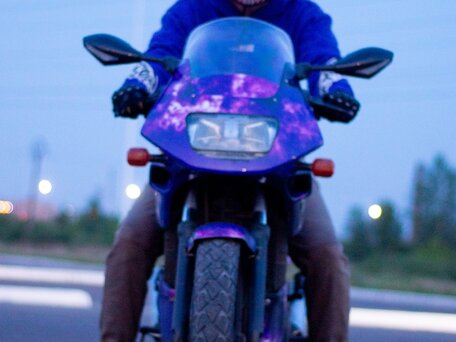 2007 Kawasaki GPZ 500, фиолетовый, 300000 рублей, вид 4