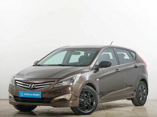 2015 Hyundai Solaris I Рестайлинг, коричневый, 800000 рублей, вид 3