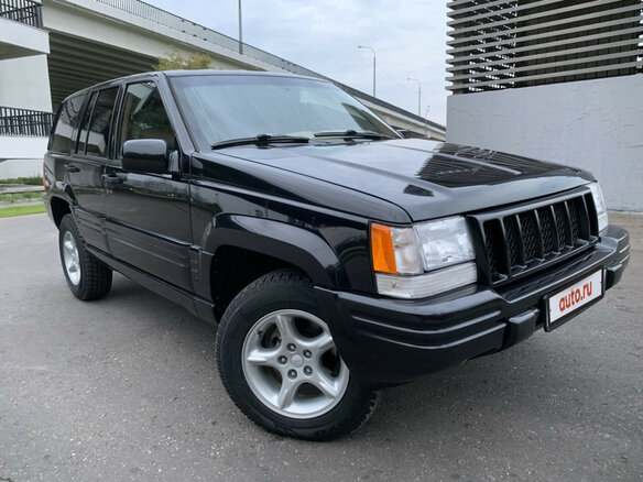 1996 Jeep Grand Cherokee I (ZJ) Рестайлинг, чёрный - вид 2