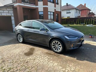 2020 Tesla Model X Long Range Plus I, серый, 4700000 рублей, вид 4