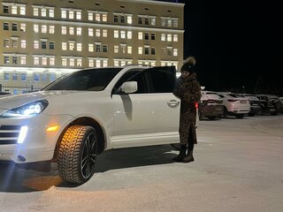2008 Porsche Cayenne S I Рестайлинг (957), белый, 2050000 рублей, вид 2