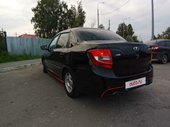 2017 Lada (ВАЗ) Granta I, чёрный, 499000 рублей - вид 5