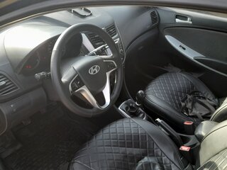 2011 Hyundai Solaris I, чёрный, 630000 рублей, вид 5