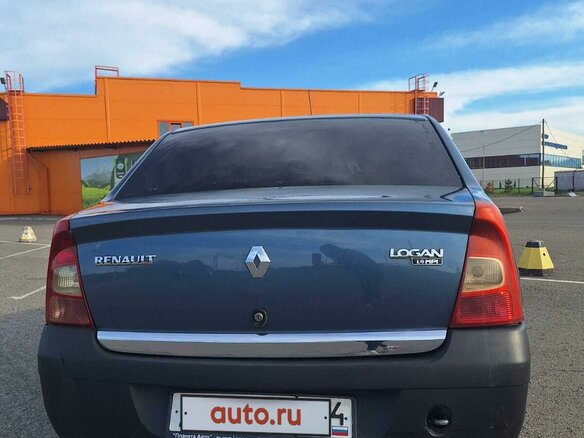 2013 Renault Logan I Рестайлинг, синий, 470000 рублей - вид 7