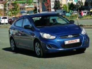2011 Hyundai Solaris I, синий, 900000 рублей, вид 2