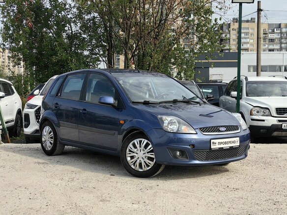 2006 Ford Fiesta Mk5, синий - вид 3