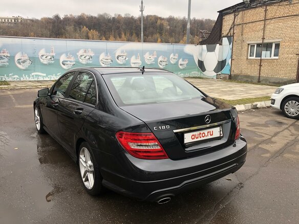 2012 Mercedes-Benz C-Класс 180 BlueEFFICIENCY III (W204) Рестайлинг, чёрный - вид 6