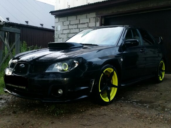 2006 Subaru Impreza WRX II Рестайлинг 2, чёрный - вид 5