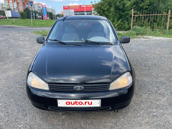 2010 Lada (ВАЗ) Kalina I, чёрный - вид 1