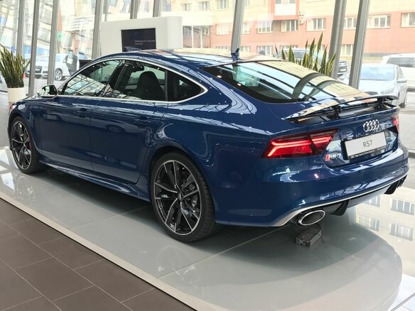 2016 Audi RS 7 performance I (4G) Рестайлинг, синий - вид 4