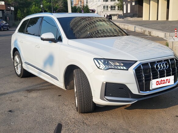 2020 Audi Q7 45 TDI II (4M) Рестайлинг, белый, 6900000 рублей
