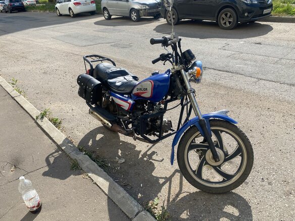 2017 E-Moto YH50QT, синий, 45000 рублей - вид 5