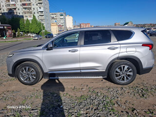 2019 Hyundai Santa Fe IV, серебристый, 3100000 рублей, вид 4