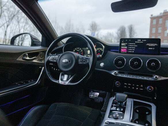 2021 Kia Stinger I Рестайлинг, синий - вид 12