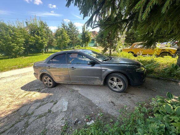 2006 Mazda 6 I (GG) Рестайлинг, серый, 400000 рублей - вид 6