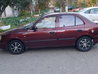 2008 Hyundai Accent ТагАЗ II, красный, 570000 рублей, вид 2