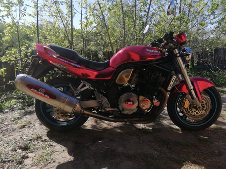 1995 Suzuki Bandit 1200, пурпурный, 265000 рублей, вид 5