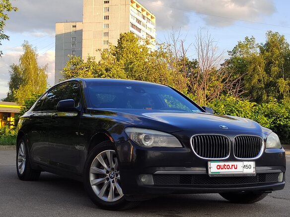2009 BMW 7 серии 730d V (F01/F02/F04), чёрный - вид 3