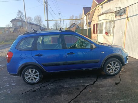 2017 Lada (ВАЗ) Kalina Cross II, синий, 560000 рублей, вид 4