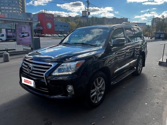 2013 Lexus LX 570 III Рестайлинг, чёрный
