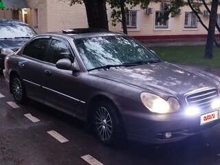 2002 Hyundai Sonata IV (EF) Рестайлинг, серый, 450000 рублей, вид 3