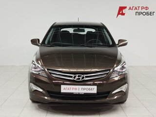 2015 Hyundai Solaris I Рестайлинг, коричневый, 1150000 рублей, вид 2
