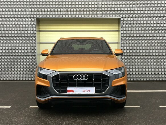 2018 Audi Q8 55 TFSI I (4M), оранжевый - вид 1