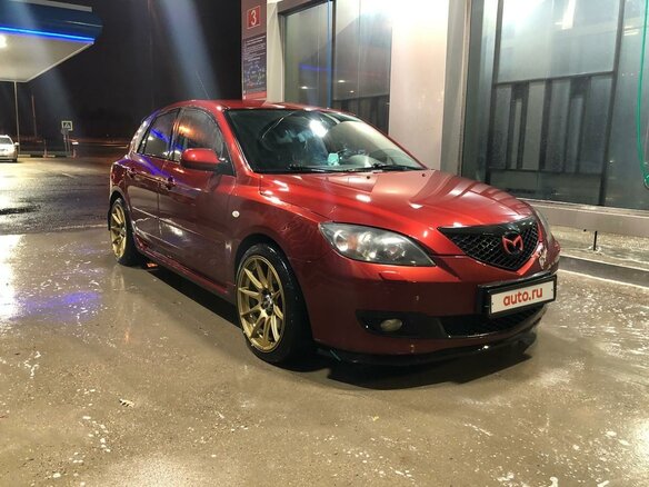 2008 Mazda 3 I (BK) Рестайлинг, красный - вид 2