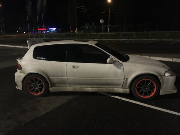 1994 Honda Civic V, белый - вид 3