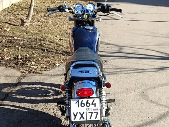 2003 Yamaha SR400, синий - вид 5