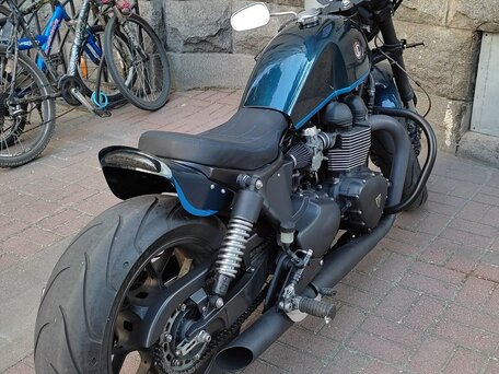 2013 Triumph Speedmaster, синий, 499000 рублей, вид 2
