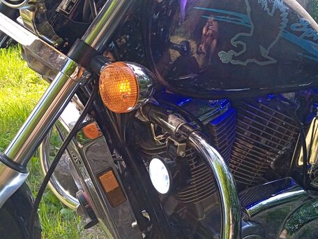 2002 Honda VT 1100, синий, 580000 рублей, вид 4