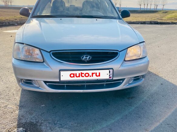 2005 Hyundai Accent ТагАЗ II, красный, 340000 рублей