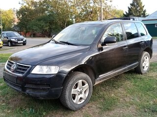 2008 Volkswagen Touareg I Рестайлинг, чёрный, 950000 рублей, вид 1